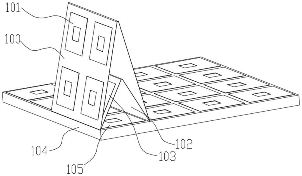 Arbitrary polarization three-dimensional broadband wave absorber and preparation method thereof