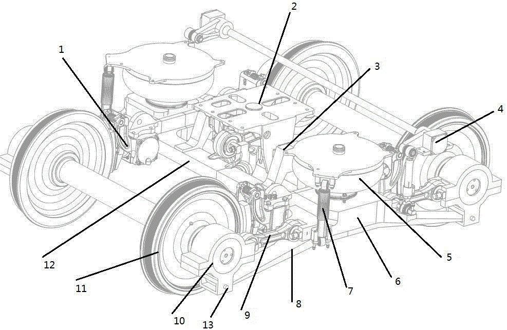 Framework and bogie comprising same