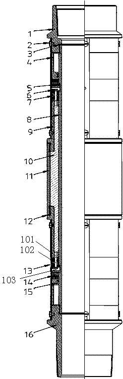 High-temperature identifying agent sealing examination device