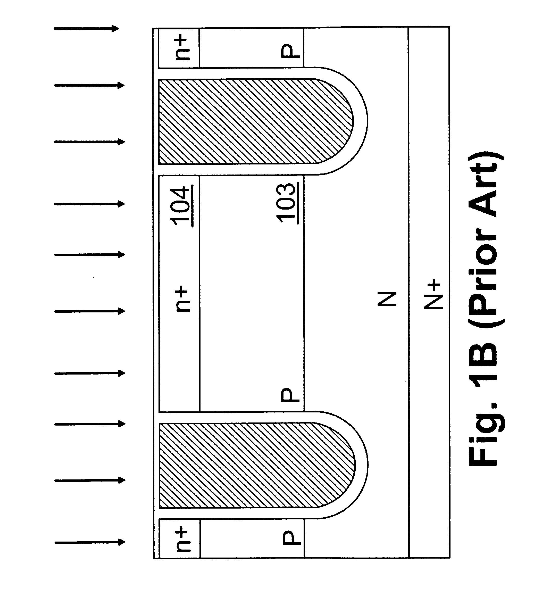 Trench MOSFET structures using three masks process