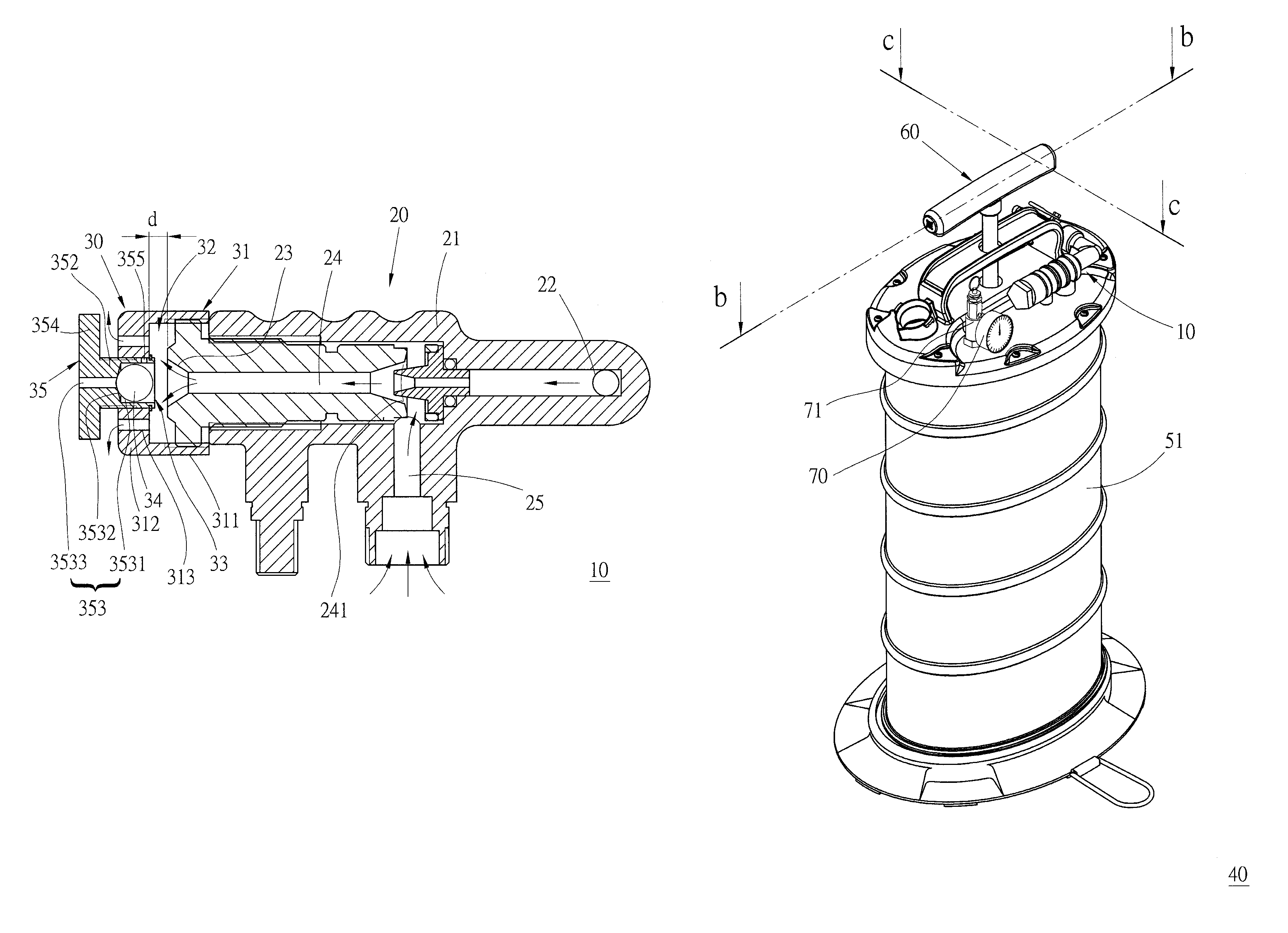 Venturi tube assembly and manual/pneumatic pump including the venturi tube assembly