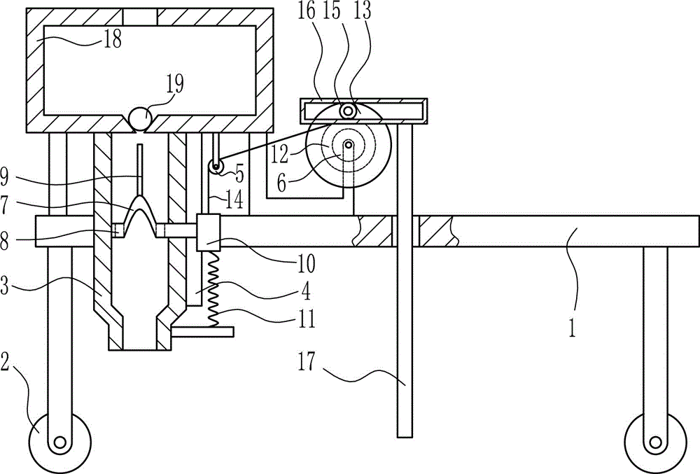 Burrowing and fertilizing integrated equipment for garden