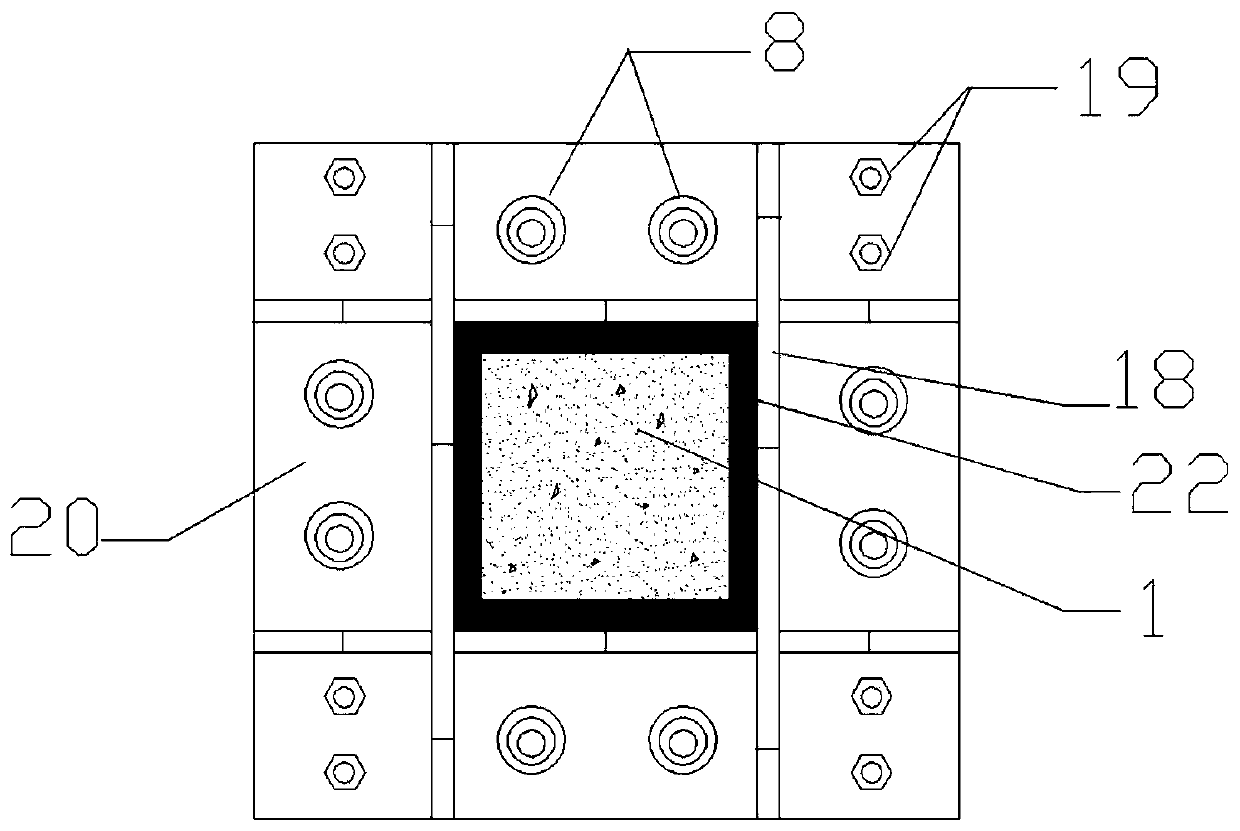 Anti-seismic toughness steel pipe concrete column and shape steel concrete beam frame and construction method