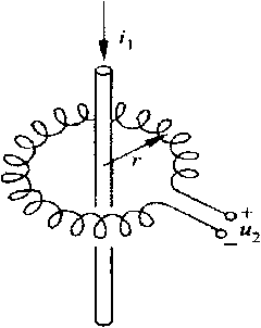 Self energy supply lightning current detection system