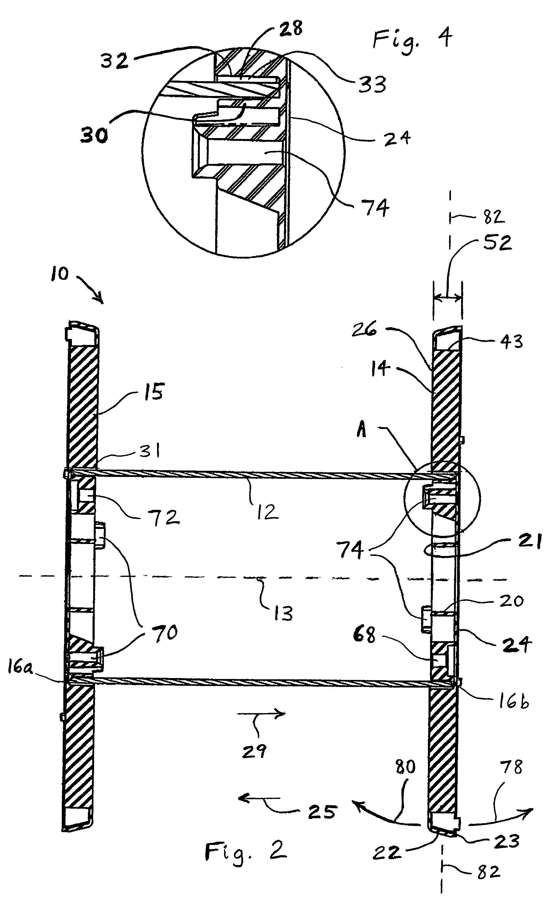 Webbed flange for a reel