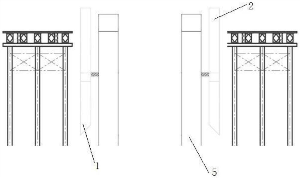 Double-wall steel cofferdam construction method