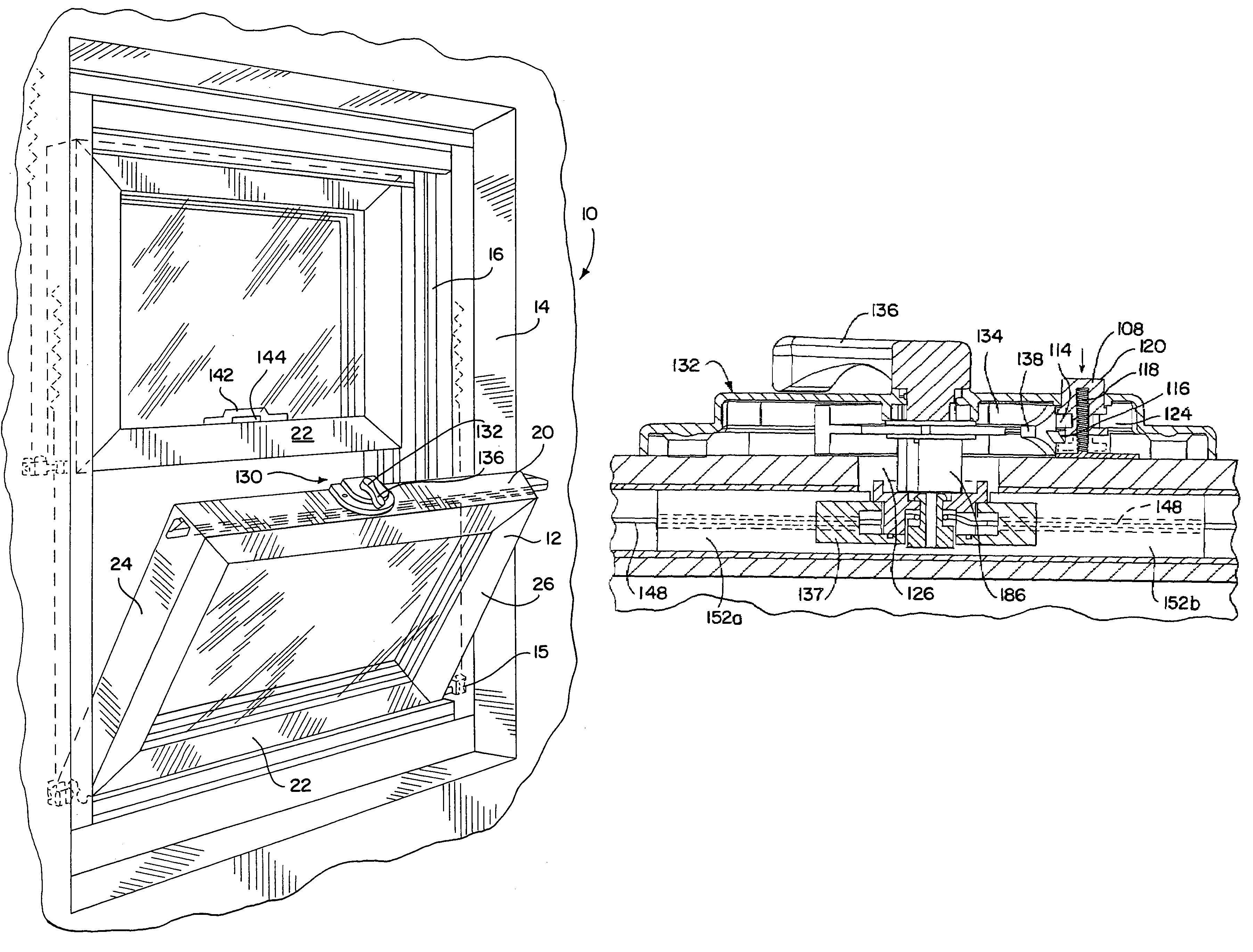 Integrated tilt/sash lock assembly