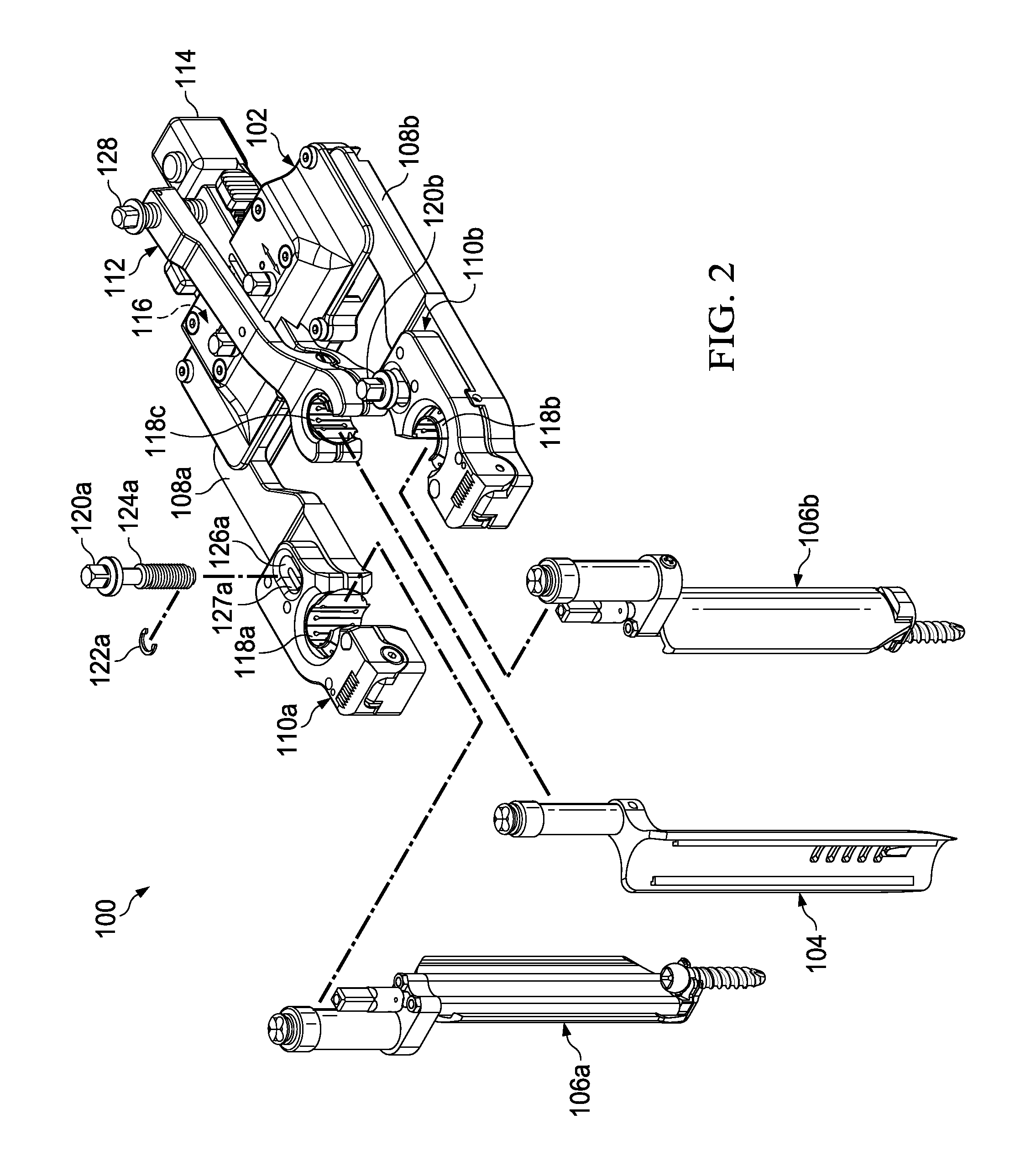 Integrated retractor-distractor system for use with modular bone screws