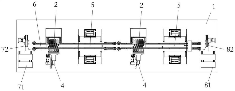 Coating and curing production line and coating and curing method thereof