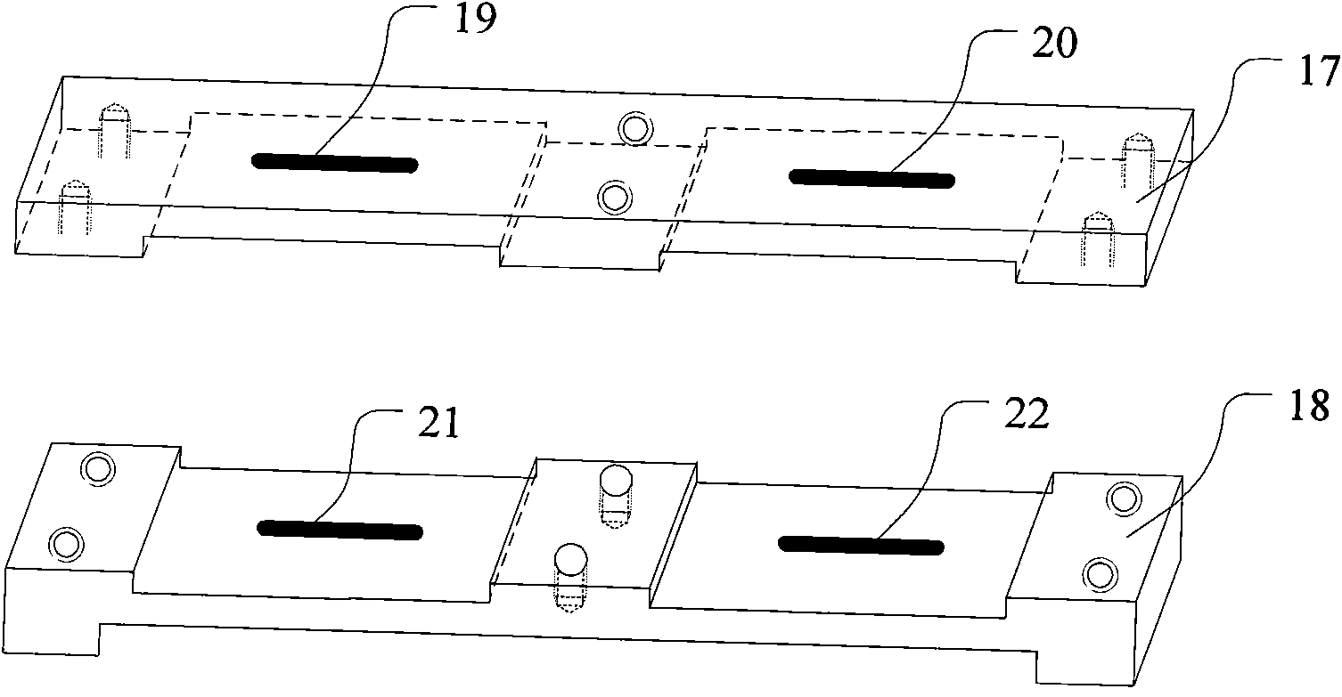 Device for measuring treading force and braking force of airplane and measuring method thereof