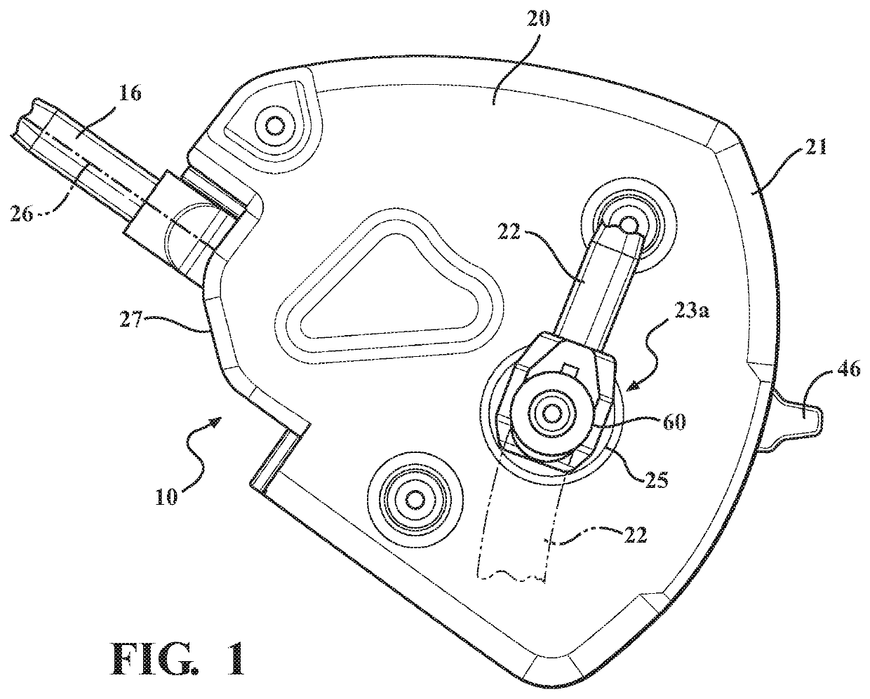 Lift assist lock-down for a soft top