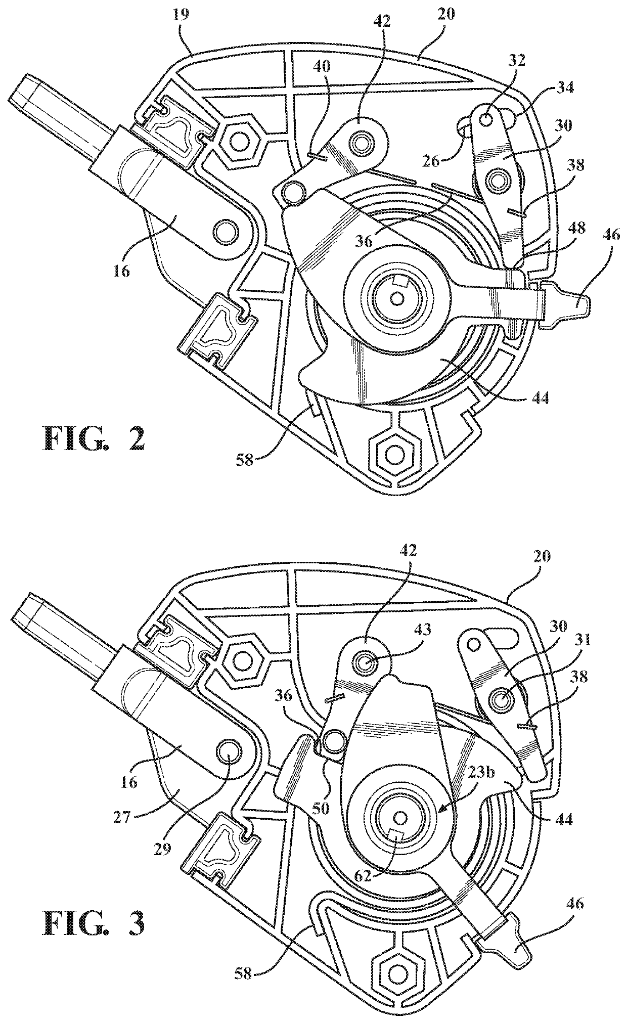 Lift assist lock-down for a soft top