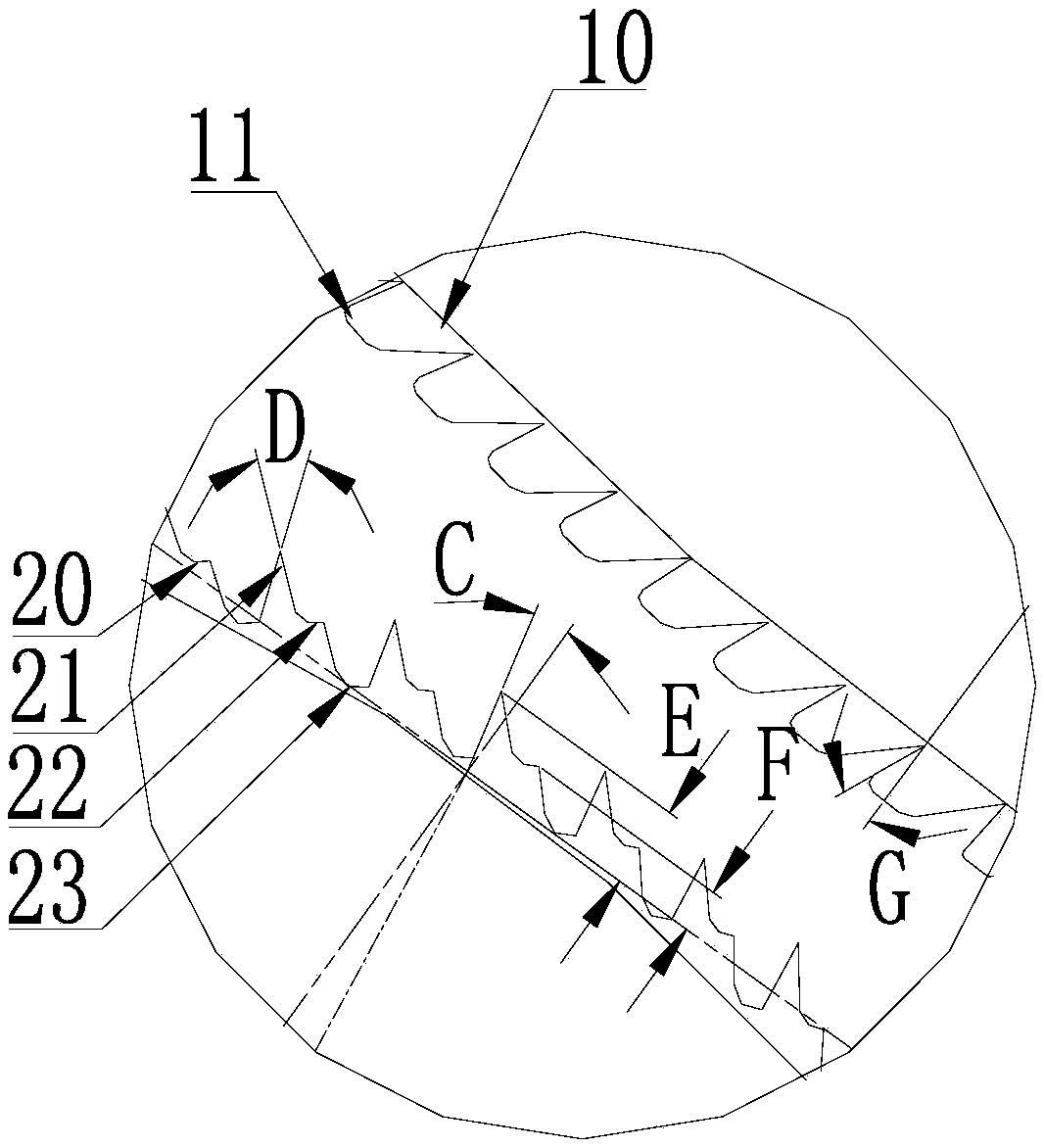 Oscillating opening fiber carding method