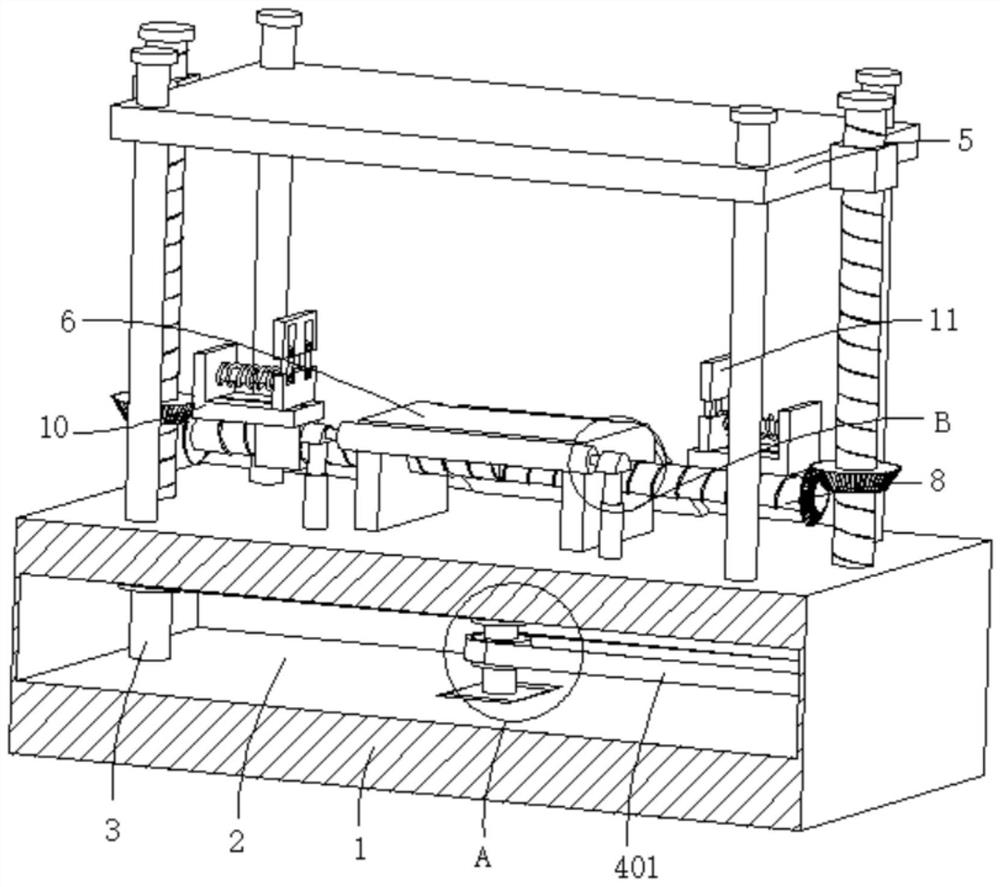 Pressing device for building insulation board processing