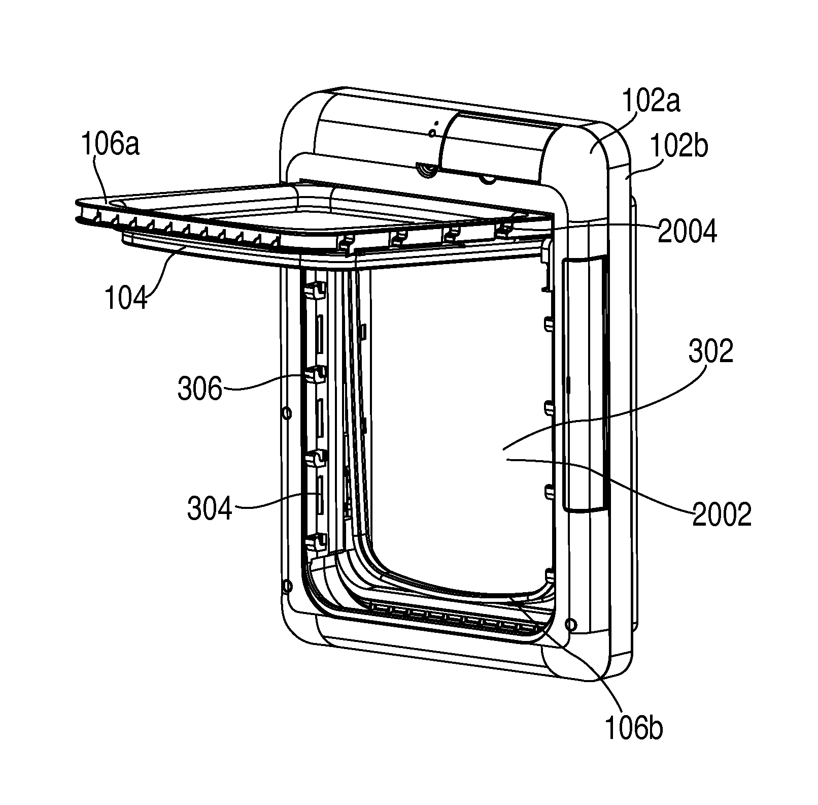 Pet Door with Locking Flaps