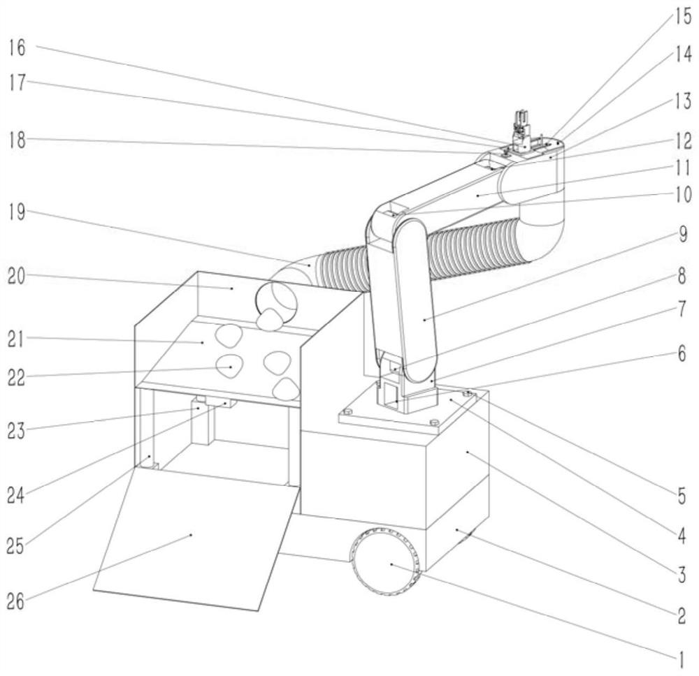 Spherical-like fruit picking robot based on machine vision and fruit picking method thereof