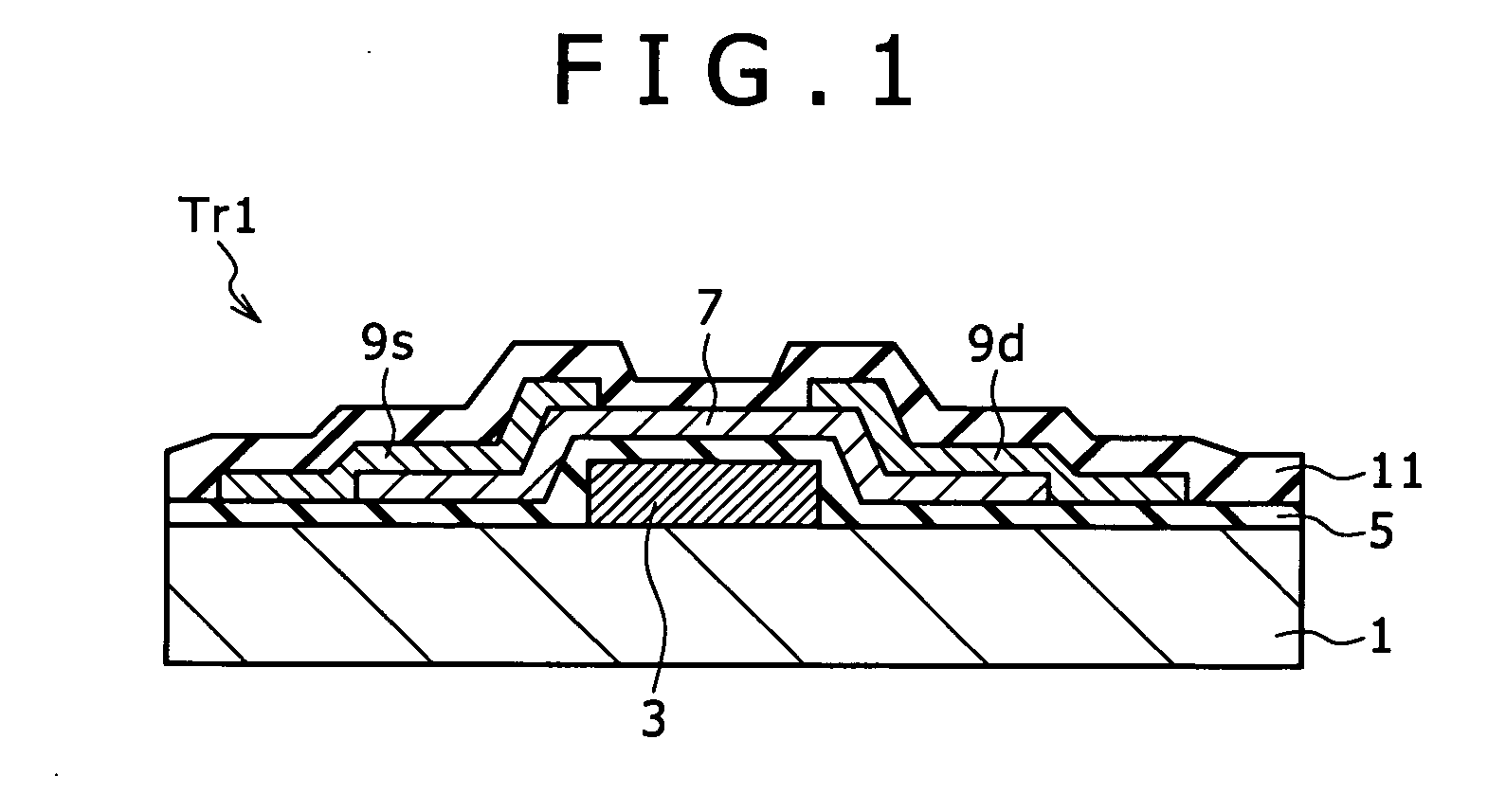 Thin film transistor, display, and electronic apparatus