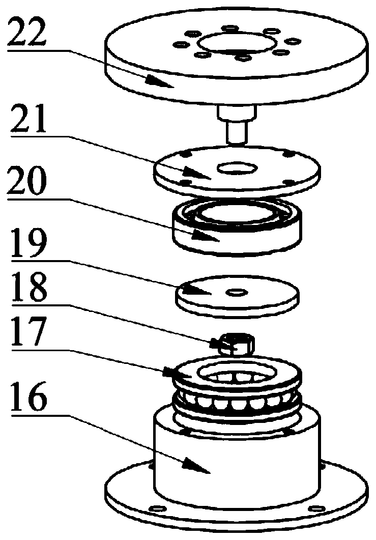 A test device and test method for the meshing ratio of the end gear of the servo tool post