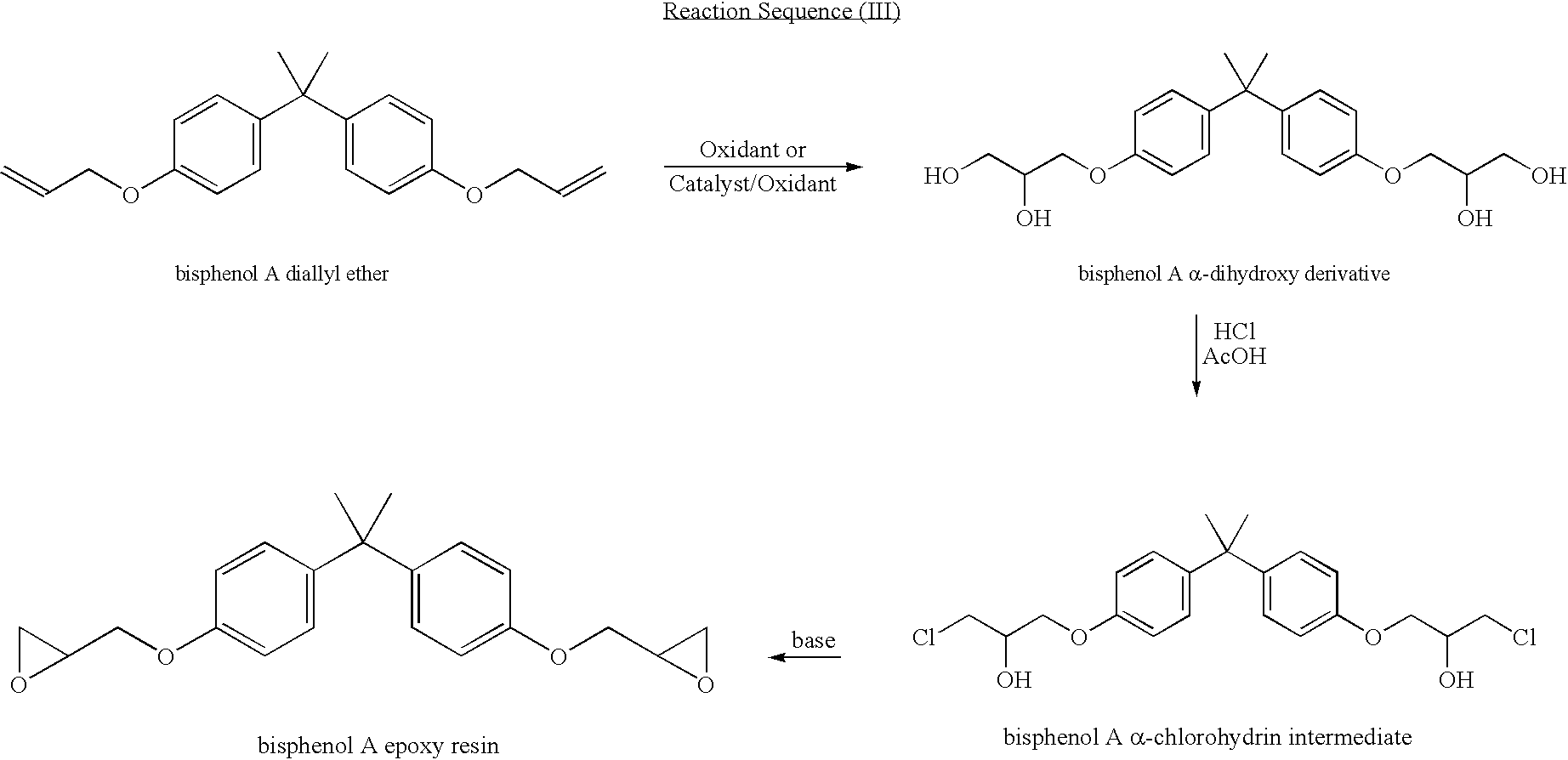 Process for manufacturing an alpha-dihydroxy derivative and epoxy resins prepared therefrom