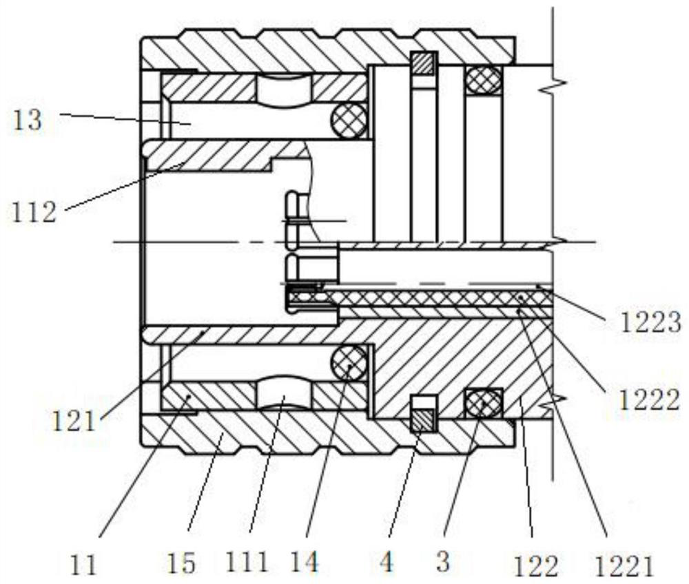 Quick-locking sealing connector