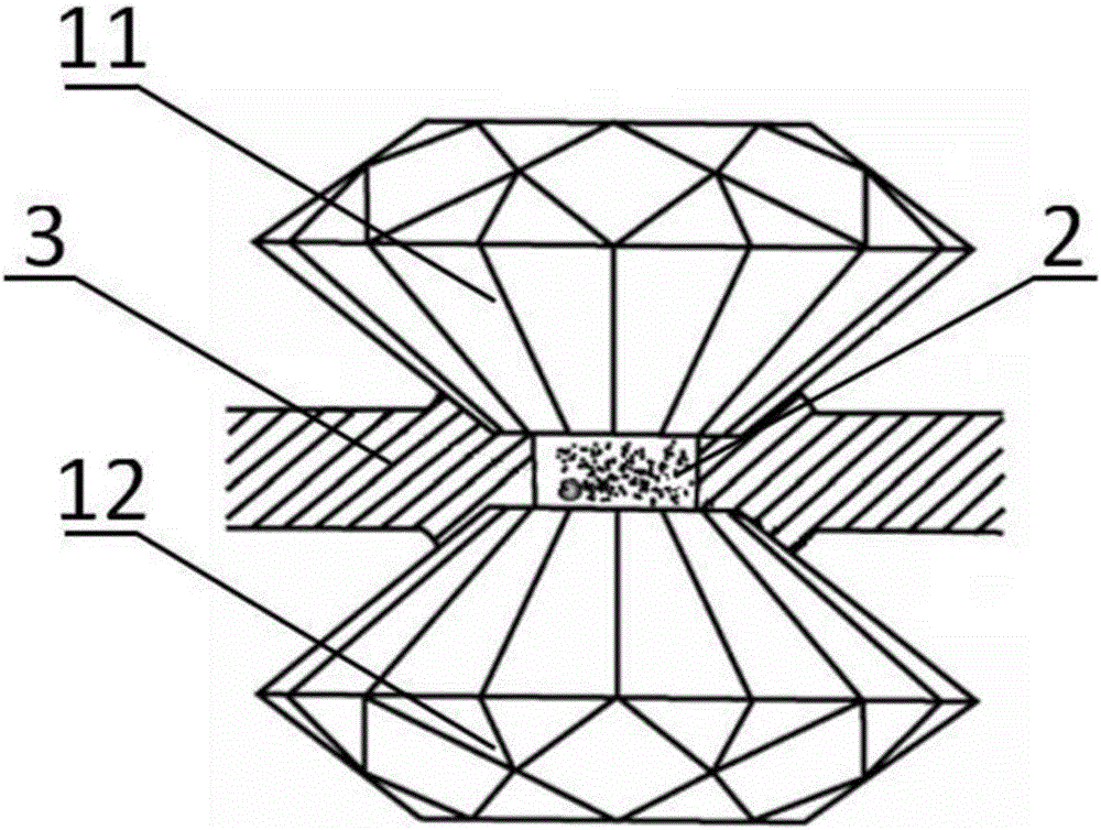 Device and method for transferring two-dimensional layered semiconductor material to diamond anvil cell