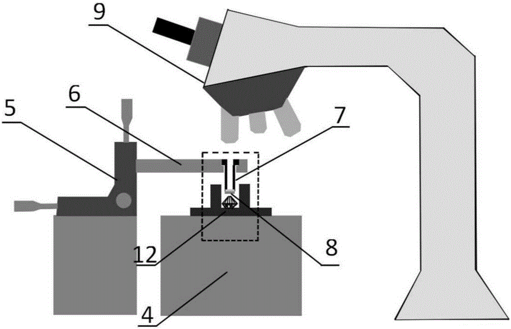 Device and method for transferring two-dimensional layered semiconductor material to diamond anvil cell