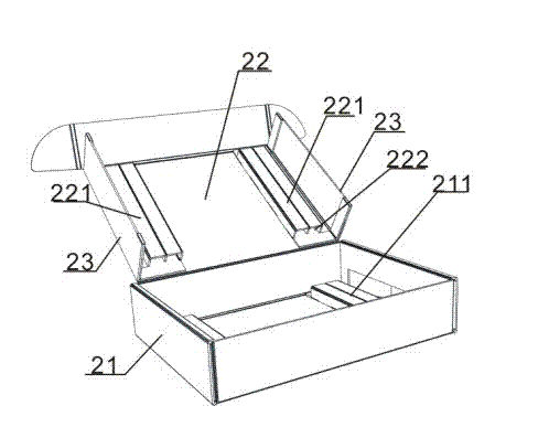 Corrugated paper packaging container for tablet products