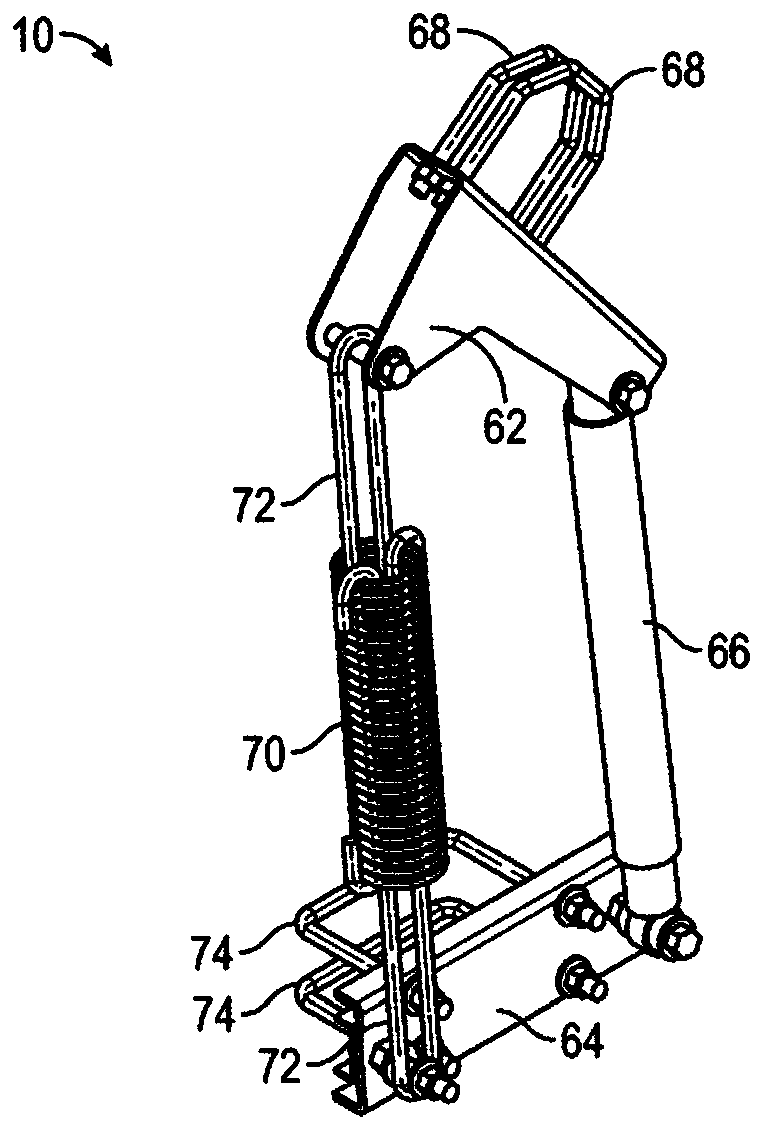 Spring counter-balance assemblies and solar trackers incorporating spring counter-balance assemblies