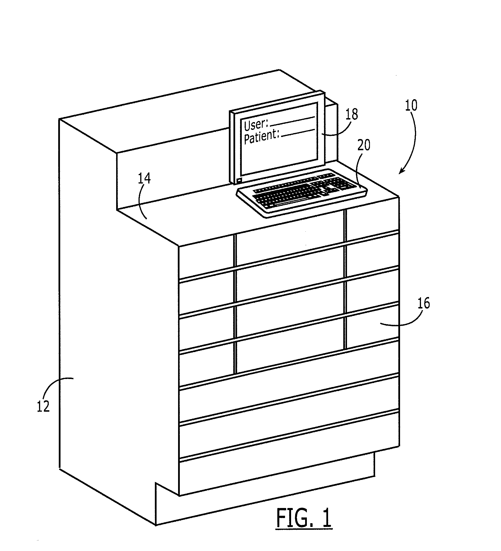 Medication dispensing apparatus having conveyed carriers