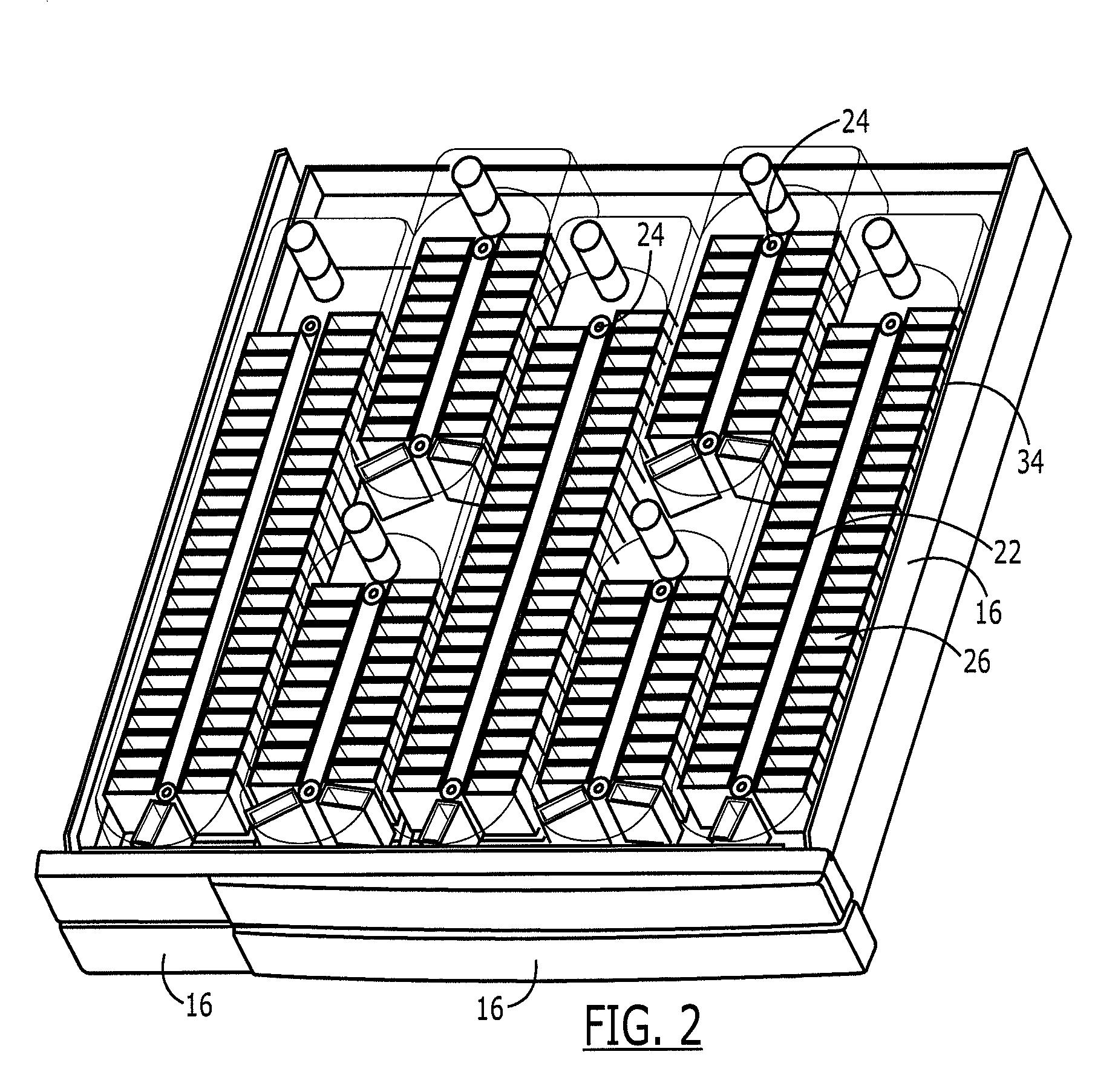 Medication dispensing apparatus having conveyed carriers