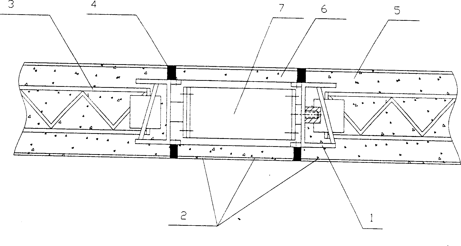 Method for building built-up steel structure bearing walling