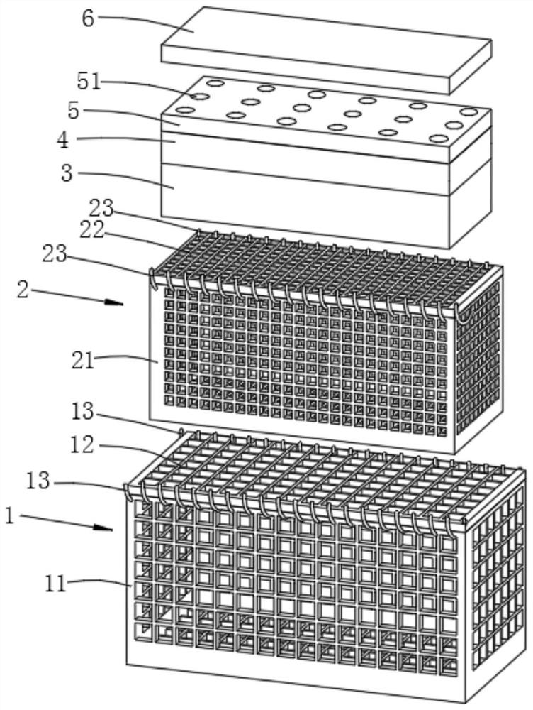 River channel outlet water soaking device