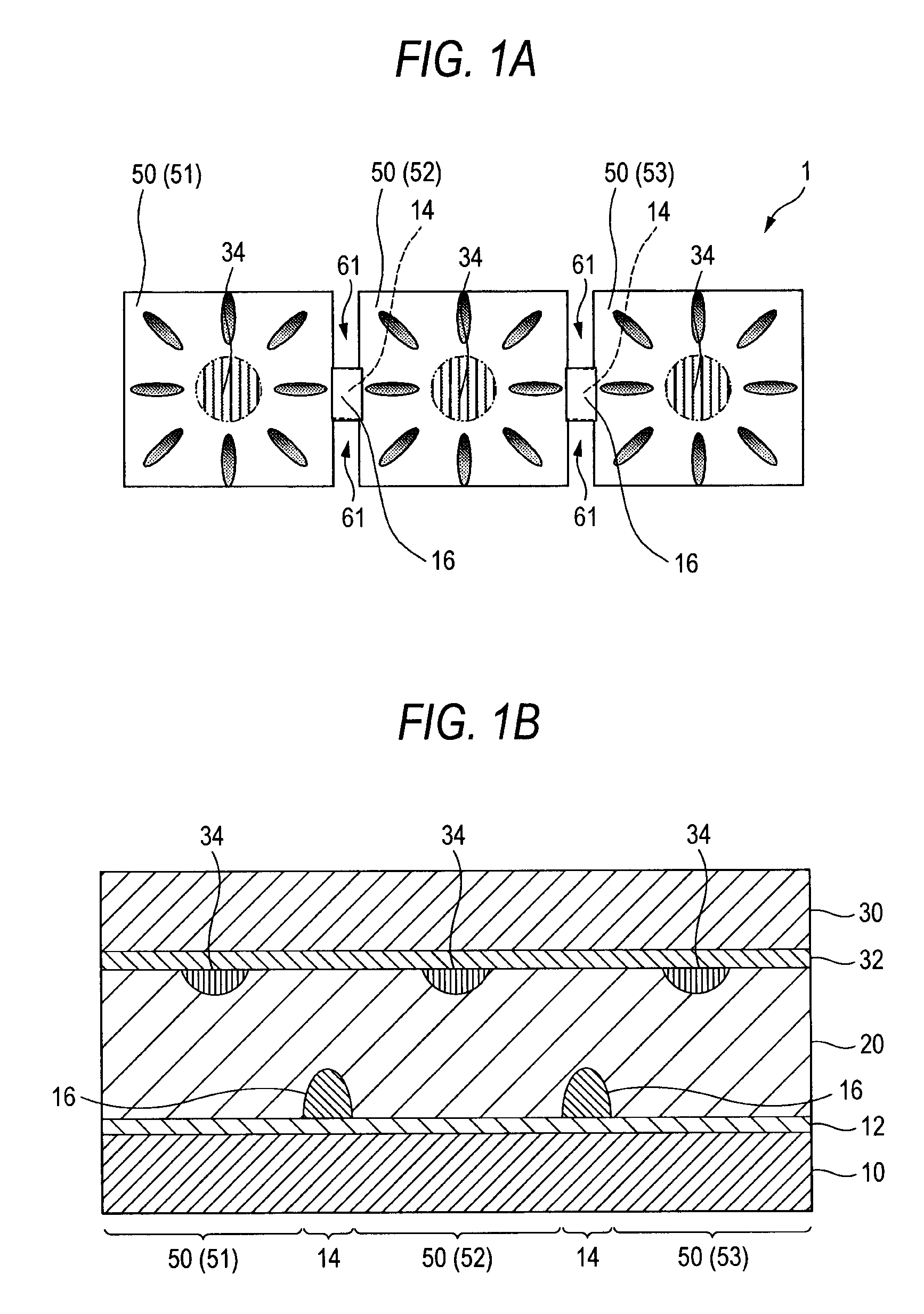 Liquid crystal display device comprising an electrode having a connection portion with a dielectric member thereon as to contact a pixel electrode of the second substrate, and manufacturing method for the same