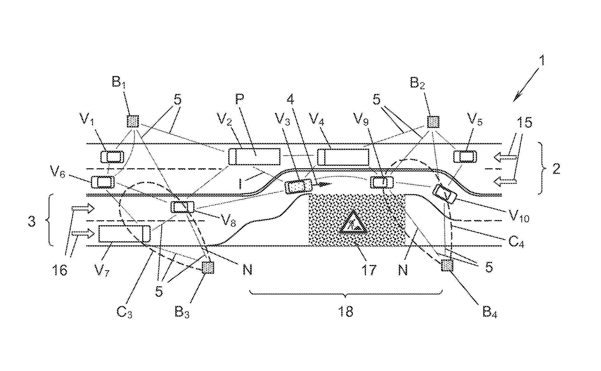 Method and on-board unit for warning in case of wrong-way travel