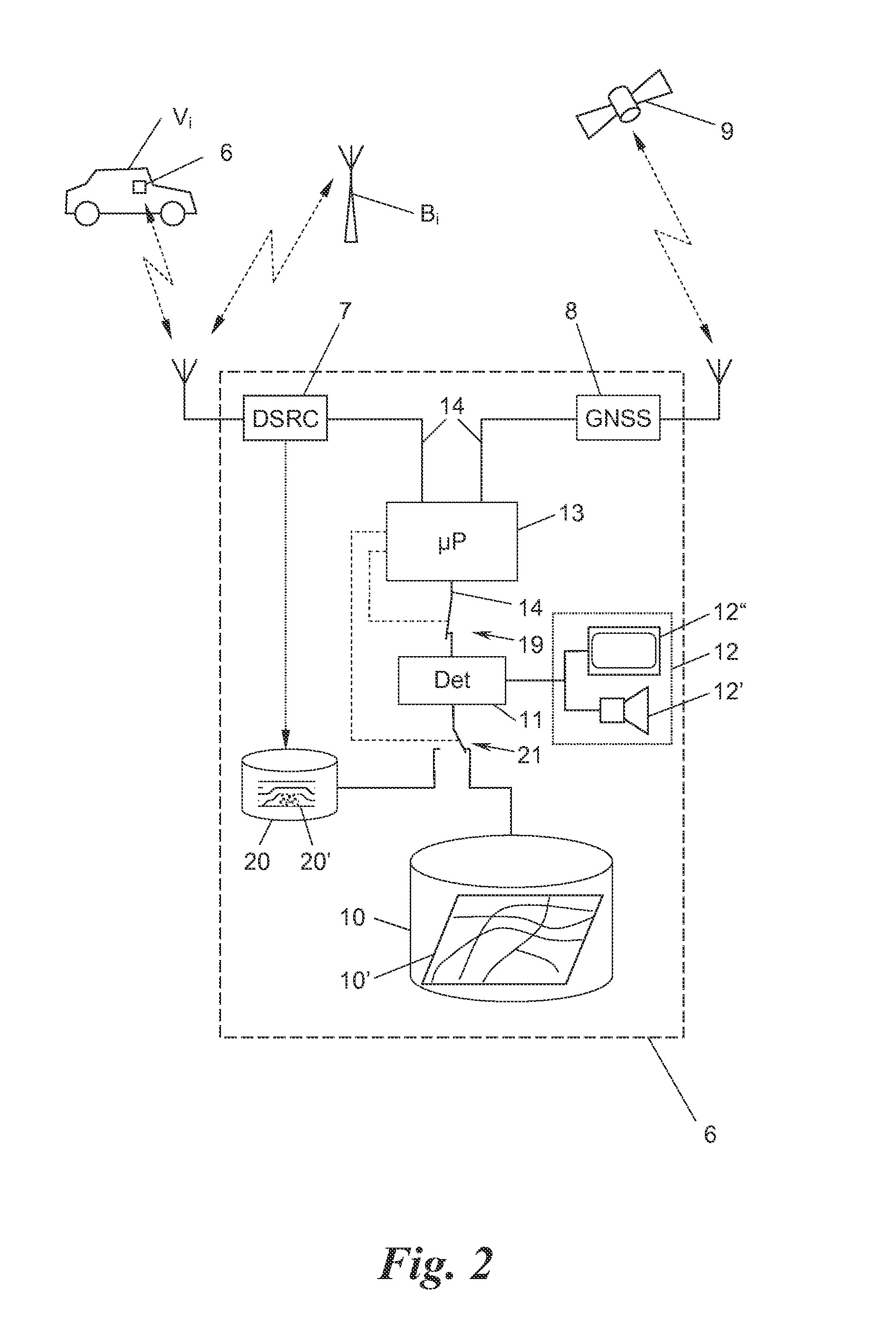 Method and on-board unit for warning in case of wrong-way travel