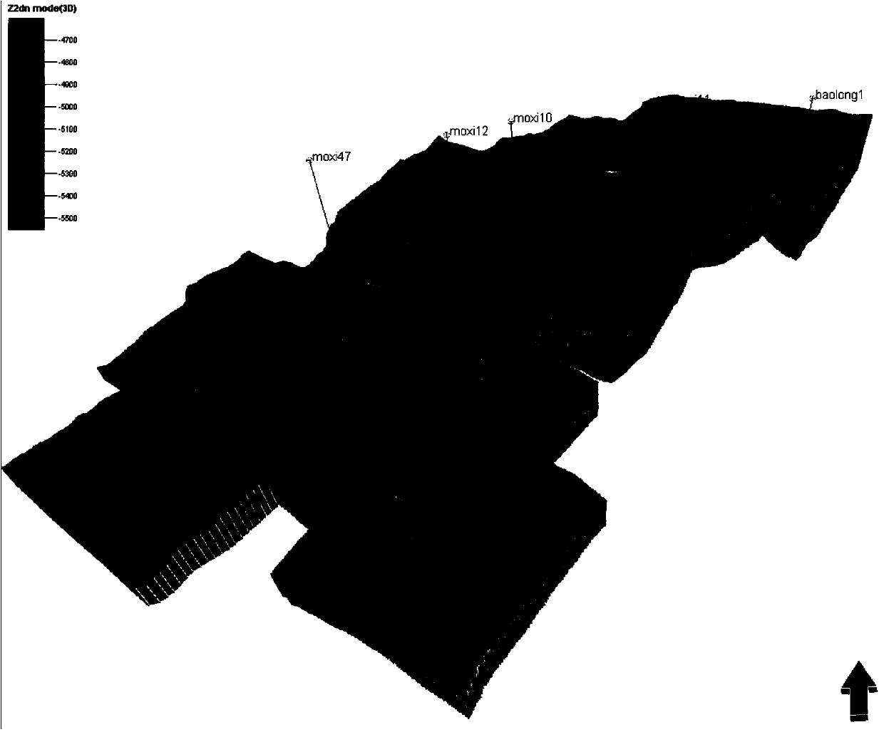 Six-stage modeling method used for representing the gas-water distribution of water-borne carbonate rock gas reservoir