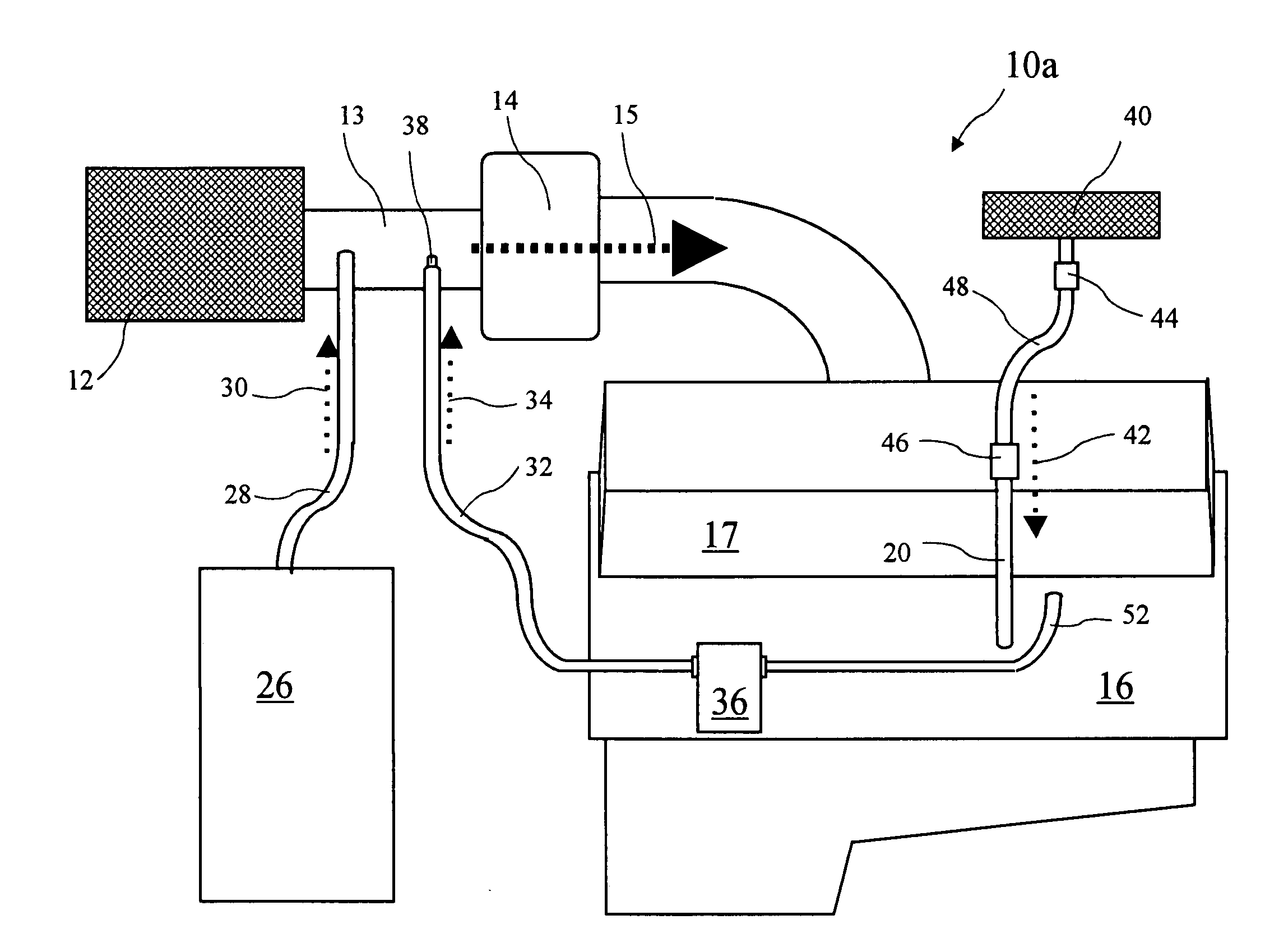 Hydrogen augmented diesel crankcase ventilation