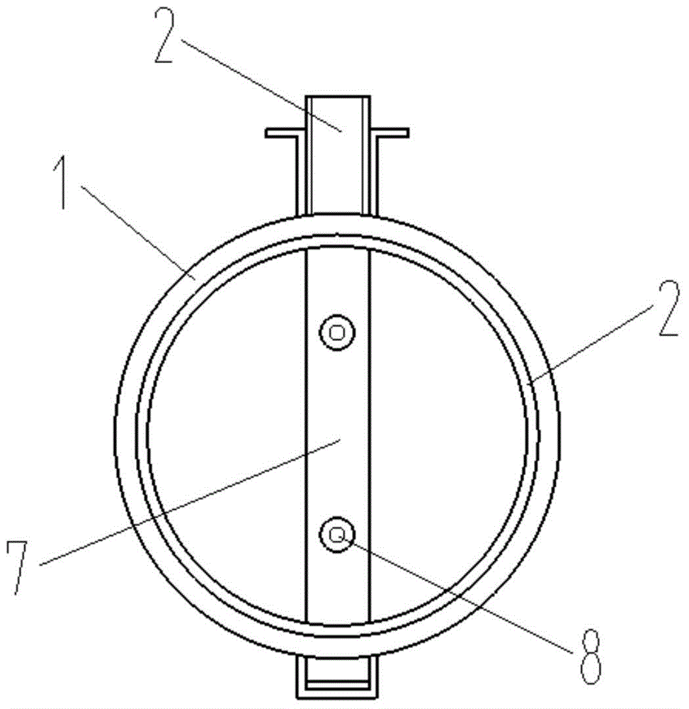 Butterfly valve having screening function