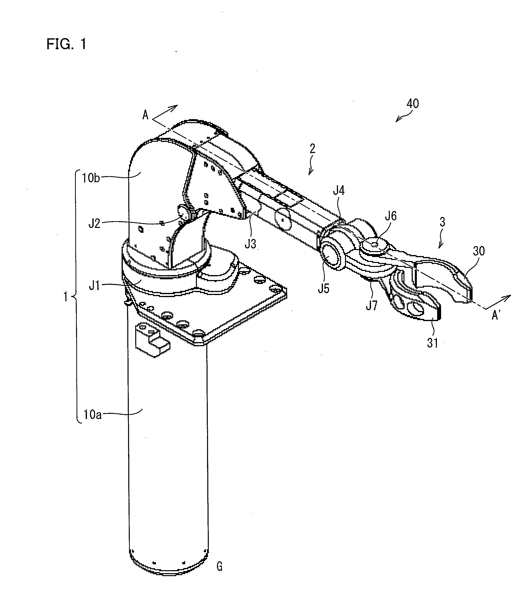 Linear-motion telescopic mechanism and robot arm having linear-motion telescopic mechanism