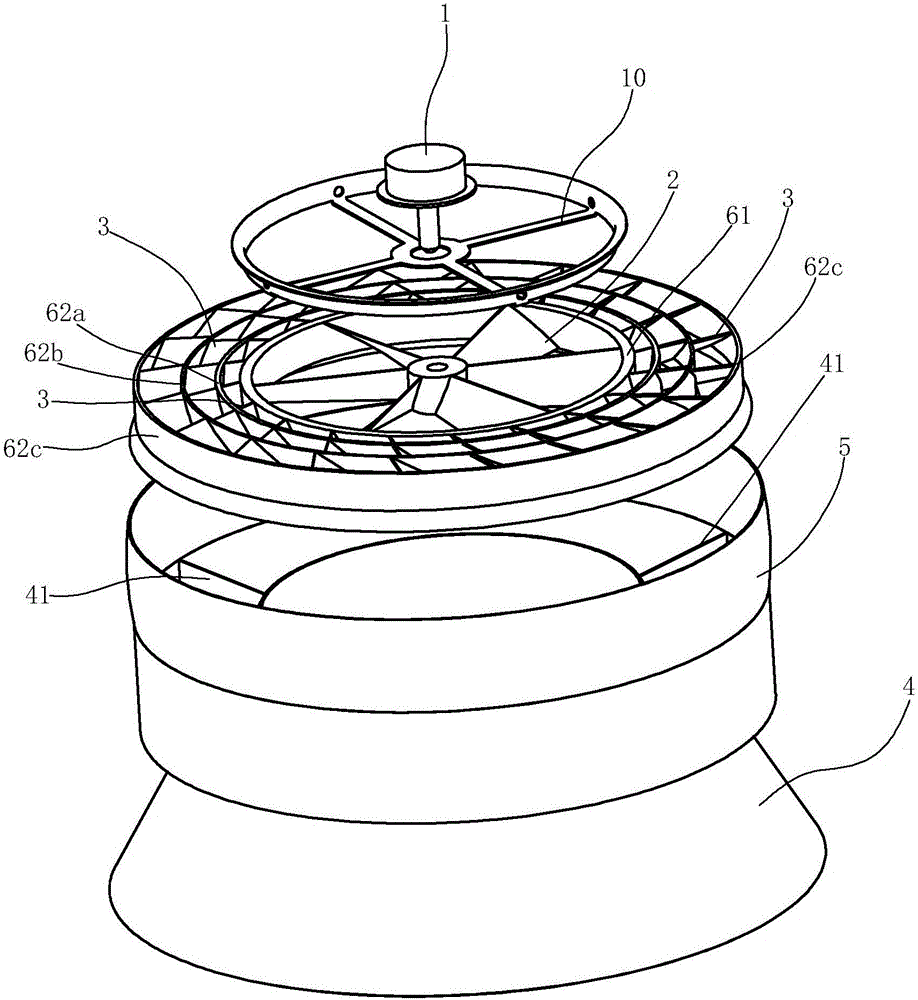 Draught fan capable of forming man-made tornado and extractor hood