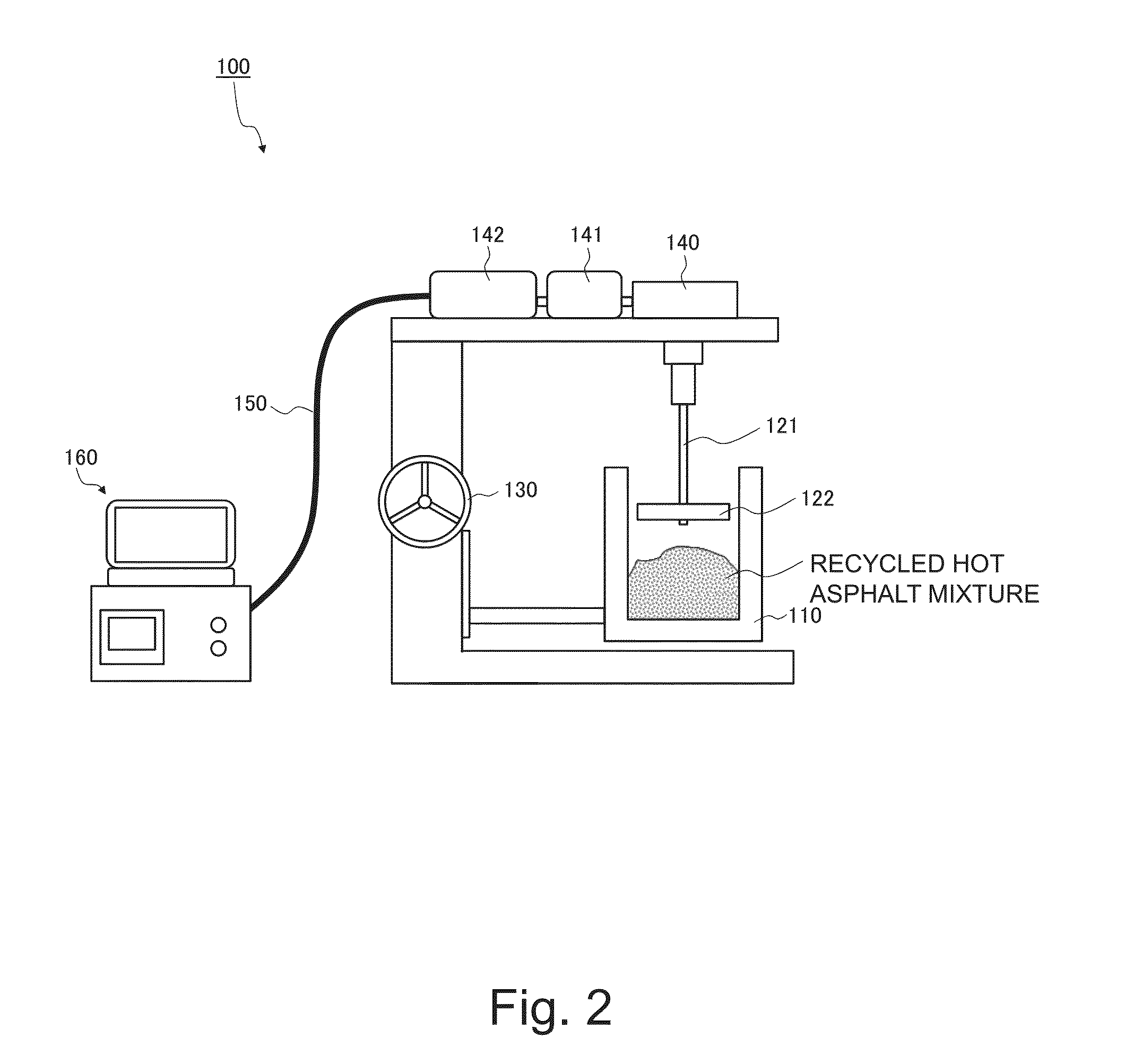 Recycled hot asphalt mixture production method