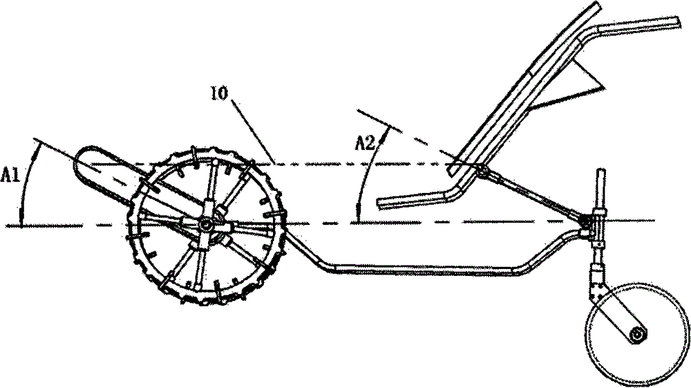 Traveling device of rice transplanter