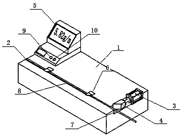 Cord density detection device for steel cord