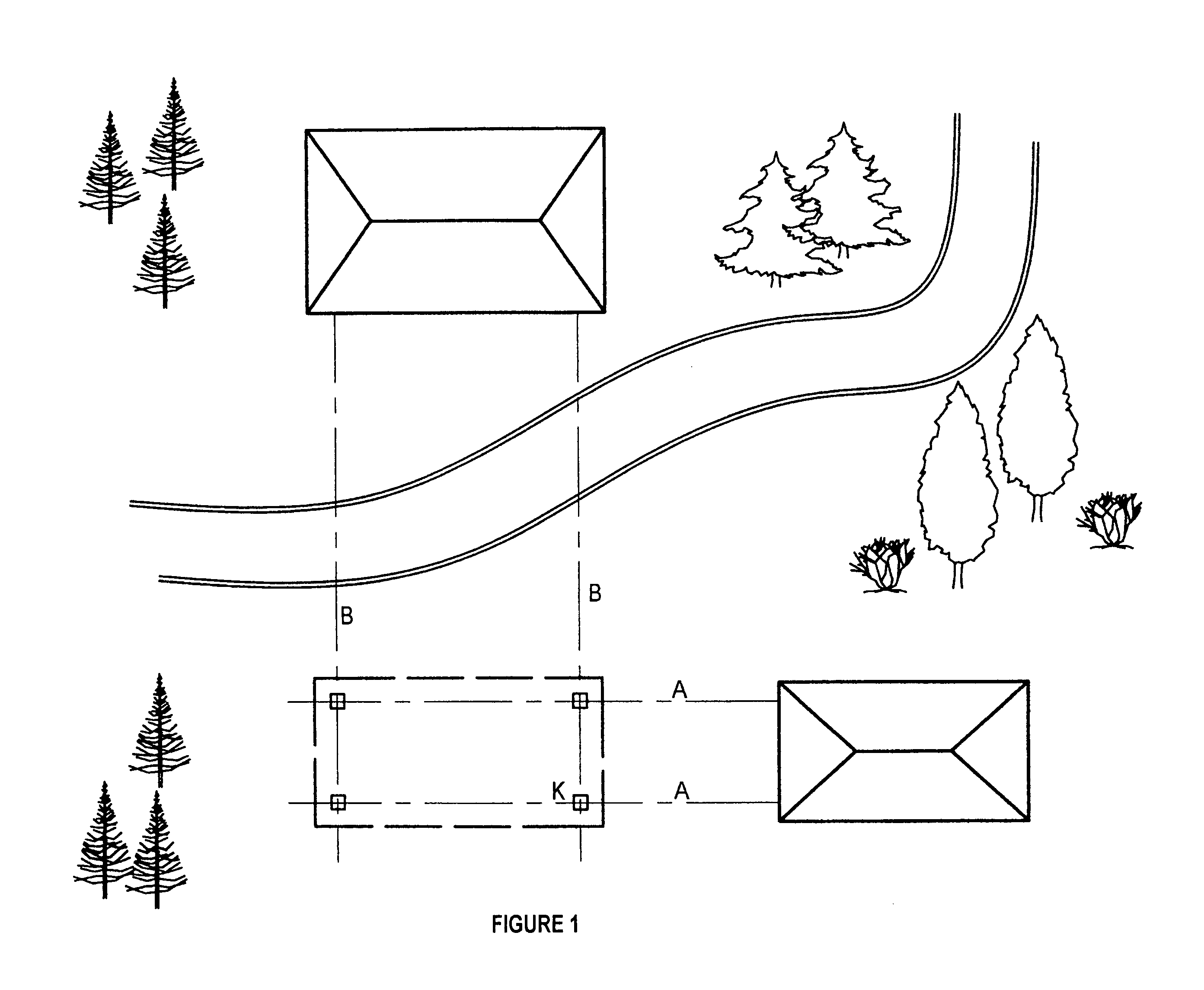 Method and remote-controlled reflector device for layout axis lines during construction of a building in the absence of direct line of sight