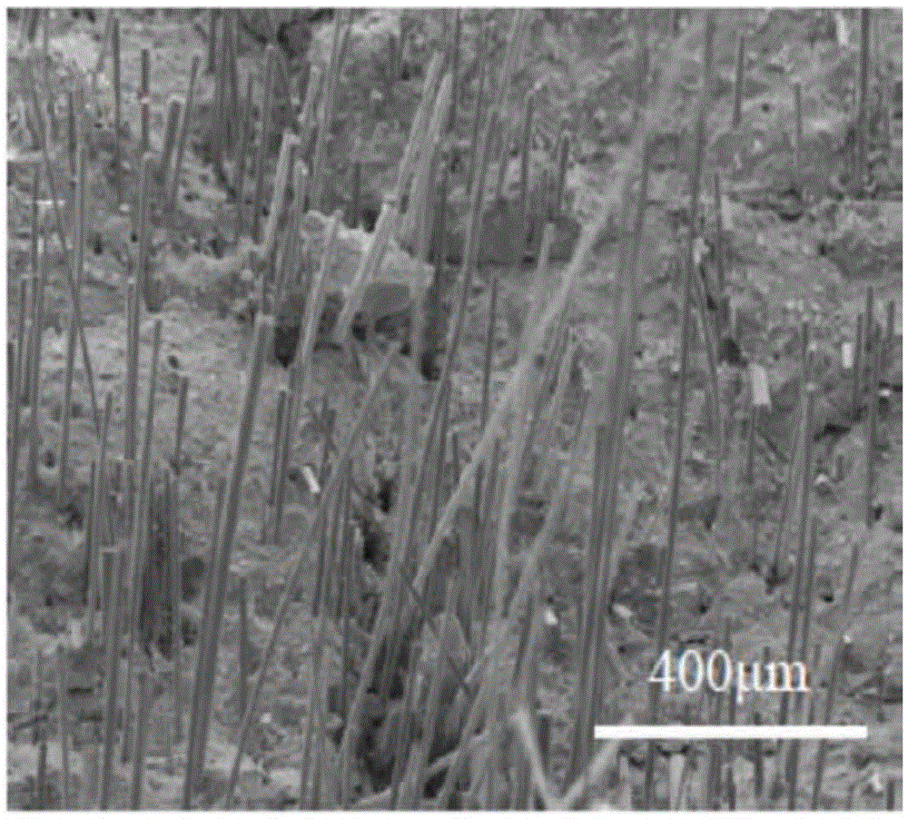 Preparation method for chopped silicon carbide fiber reinforced aluminosilicate polymer composite material