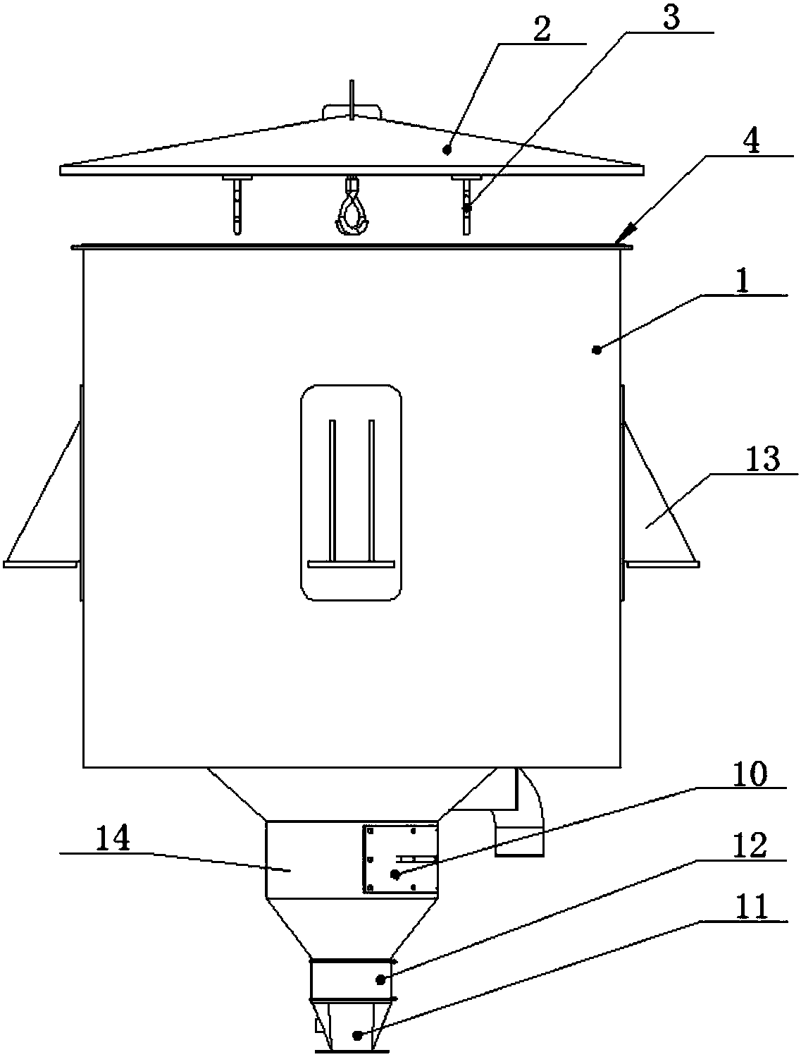 Big bag feeding device