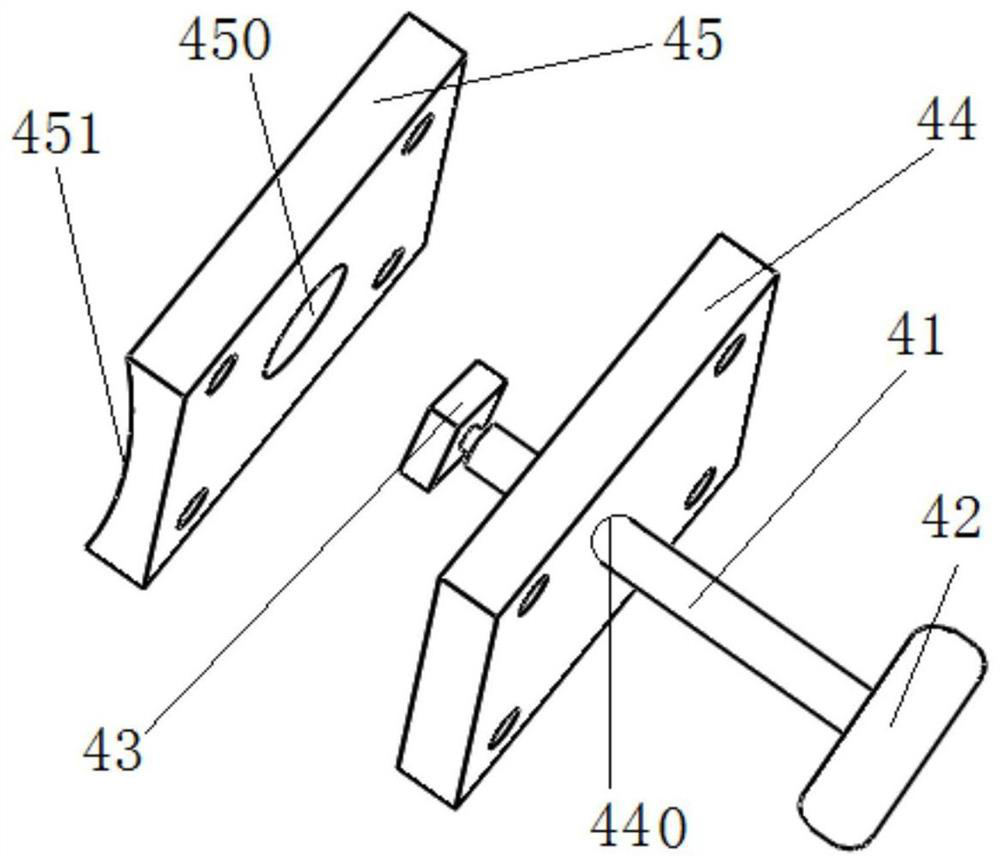 Auxiliary fixing brace for iconographic evaluation