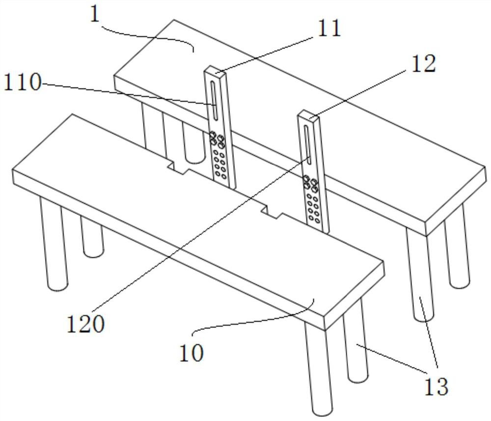 Auxiliary fixing brace for iconographic evaluation