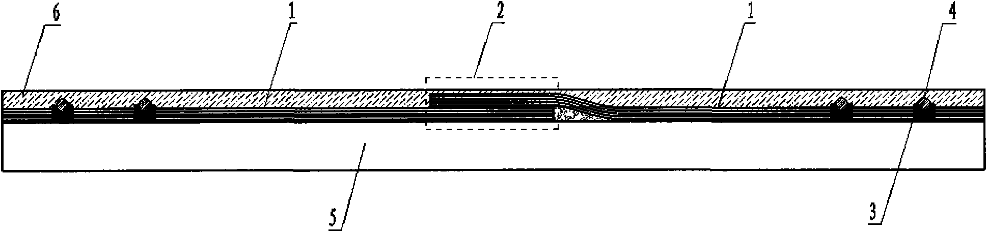 Carbon fiber lapped type strain sensor