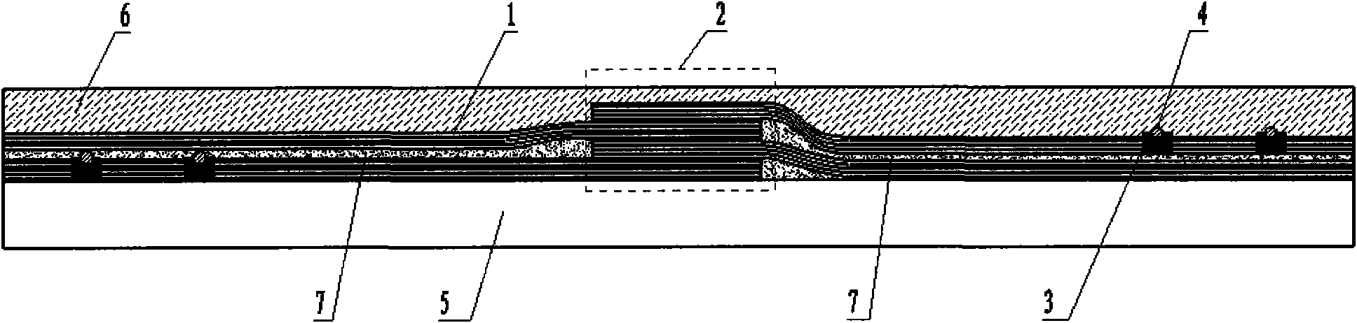 Carbon fiber lapped type strain sensor